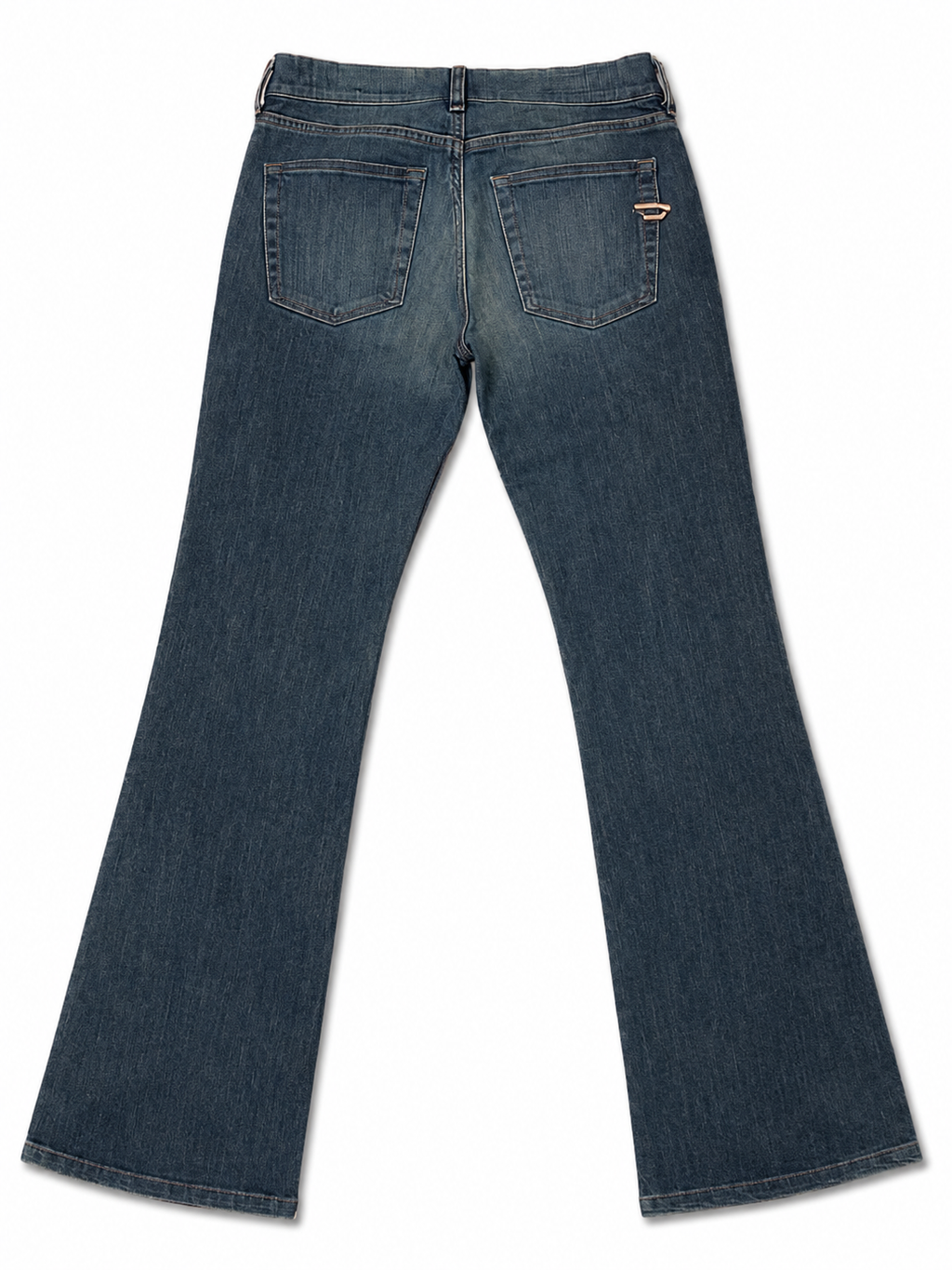 Diesel Made in Italy Bootcut – Cloud Wash, Rose-Gold 'D' Plate