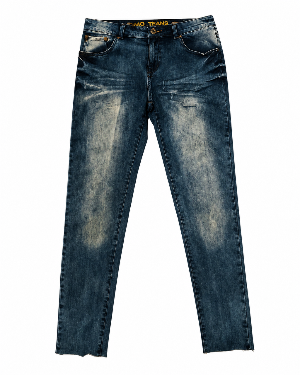 VOIR JEANS Single Button Narrow Straight Jeans