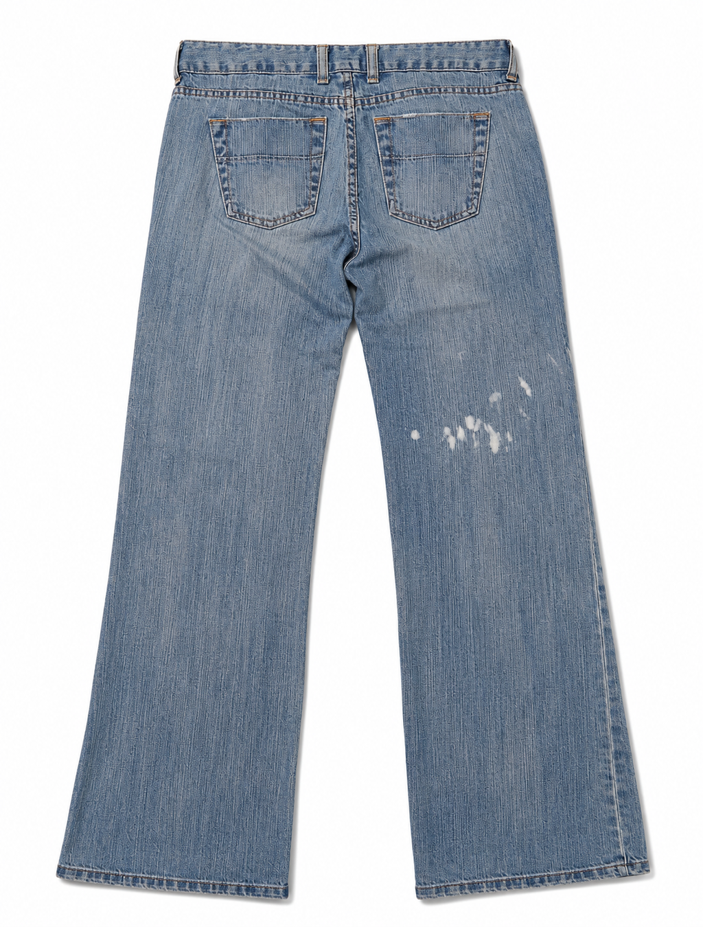Bitten Low-Rise Wide-Leg – Crinkle Wash, Paint-Splash Mark