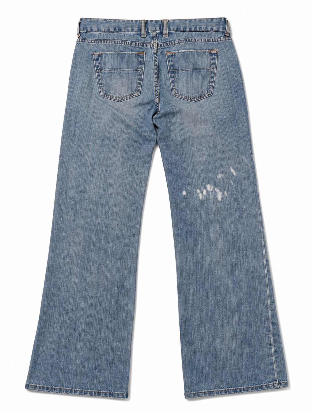 Bitten Low-Rise Wide-Leg – Crinkle Wash, Paint-Splash Mark