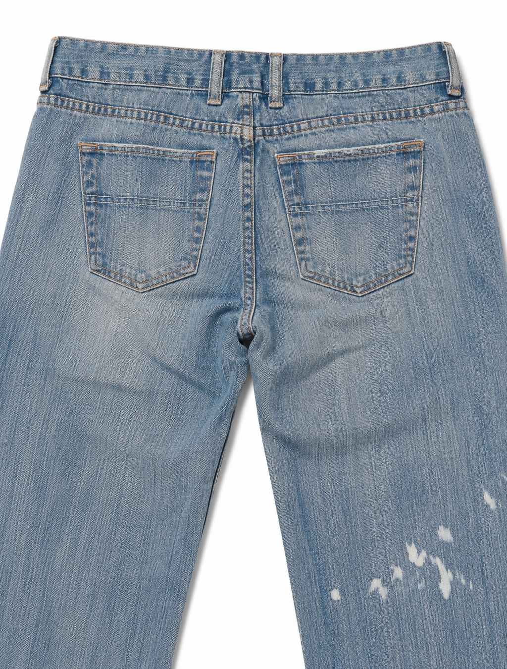 Bitten Low-Rise Wide-Leg – Crinkle Wash, Paint-Splash Mark