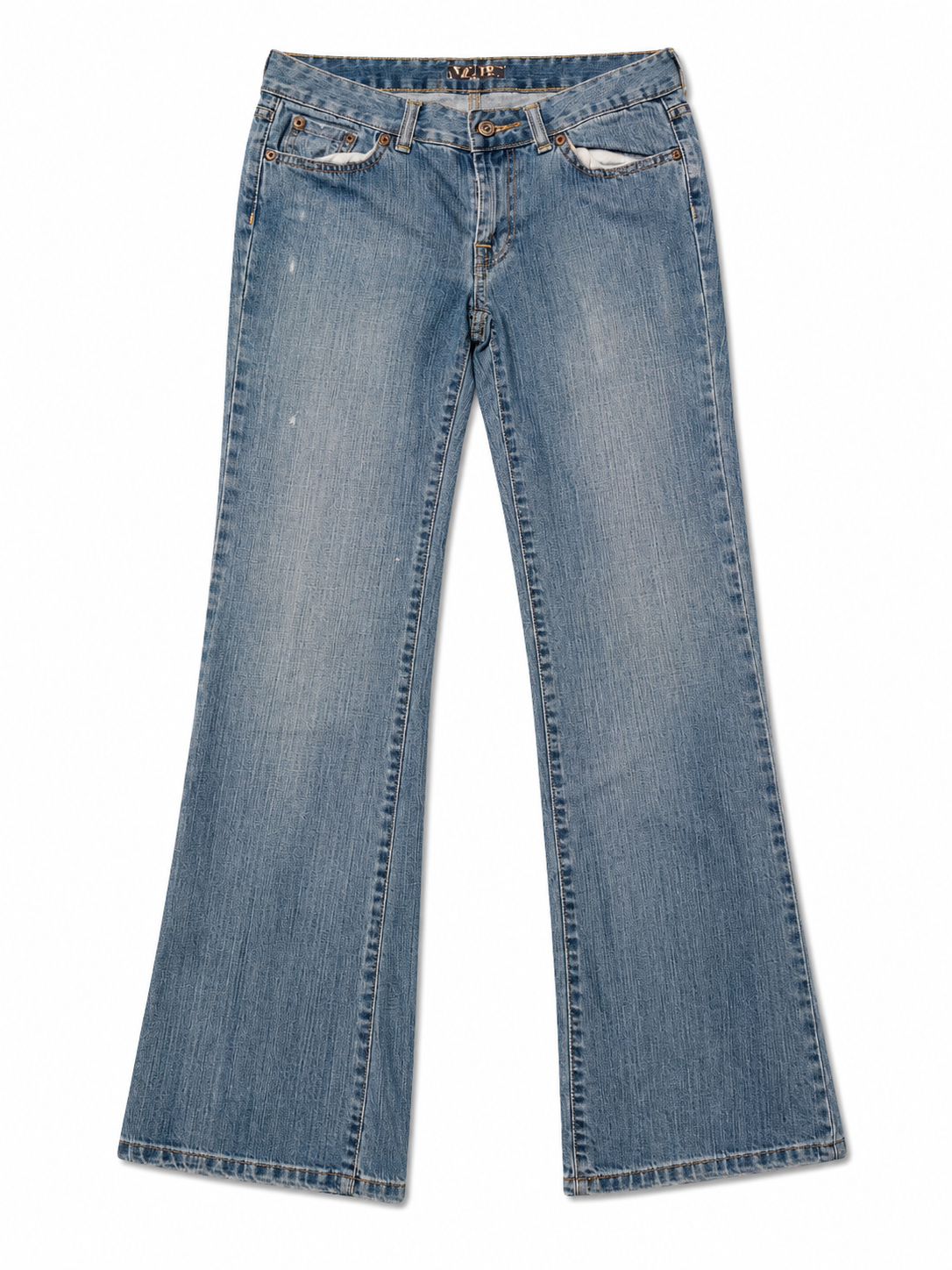 Bitten Low-Rise Wide-Leg – Crinkle Wash, Paint-Splash Mark