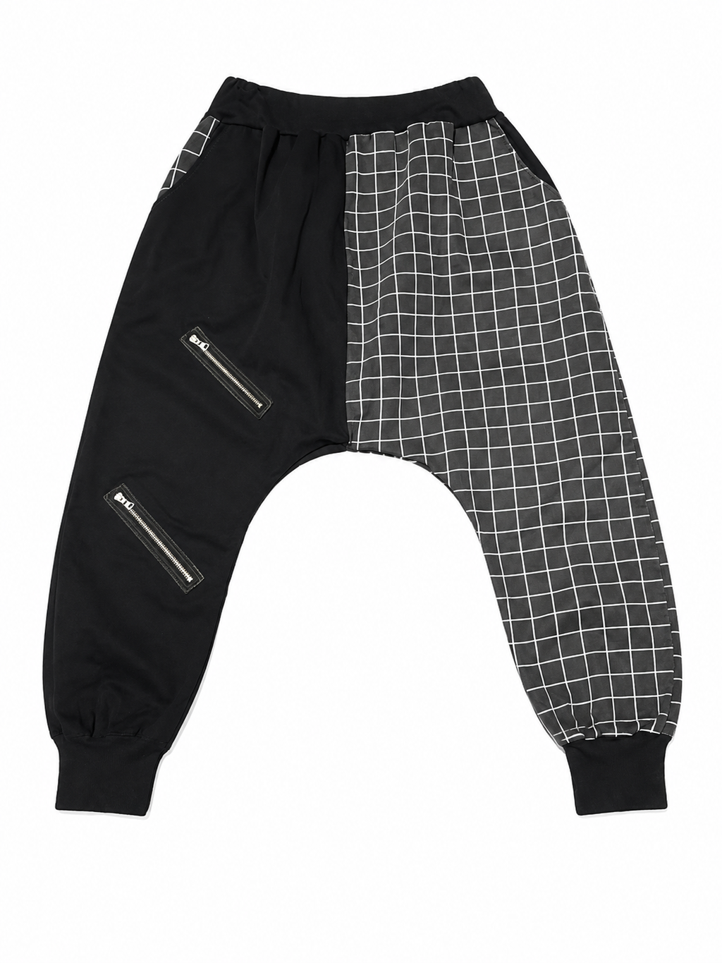 Japanese Kōshi Grid Sarouel Pants