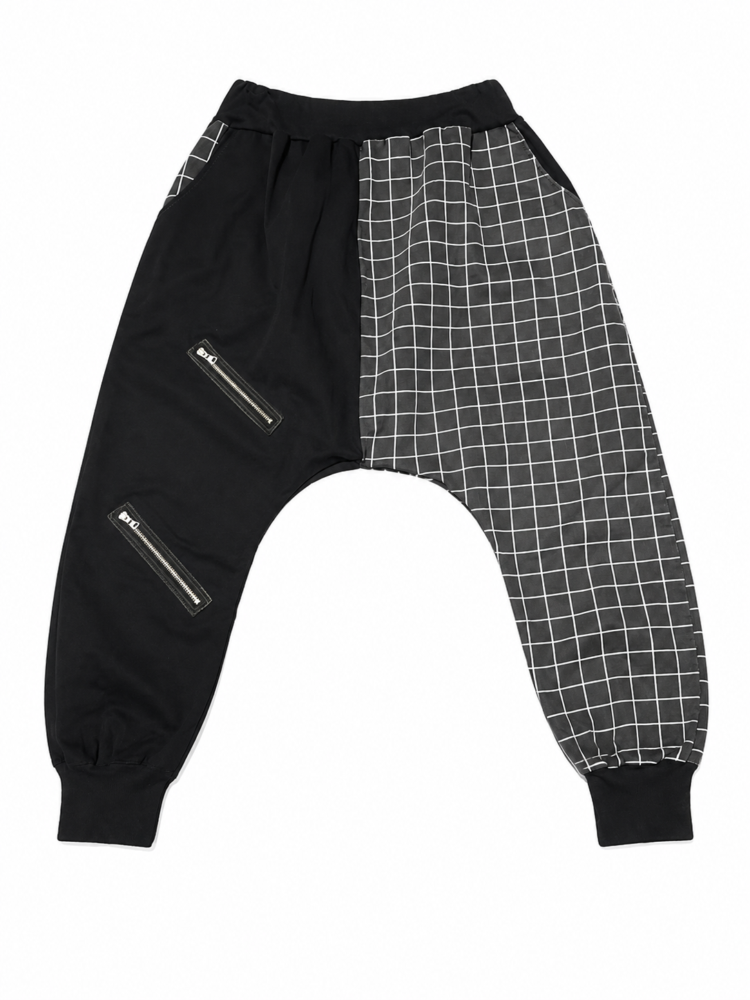 Japanese Kōshi Grid Sarouel Pants