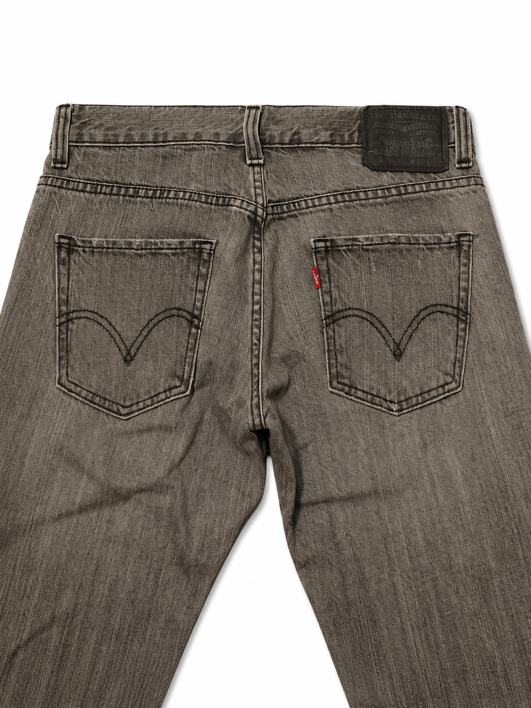 Levi's 511 Straight – Graphite Overdye, Silver Rivets