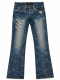 Glitter Tears Y2K Rockstar Flare Denim Jeans