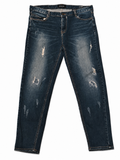 Skinny Pig Dark Indigo Skinny – Knee Rips, Hand-Distressed