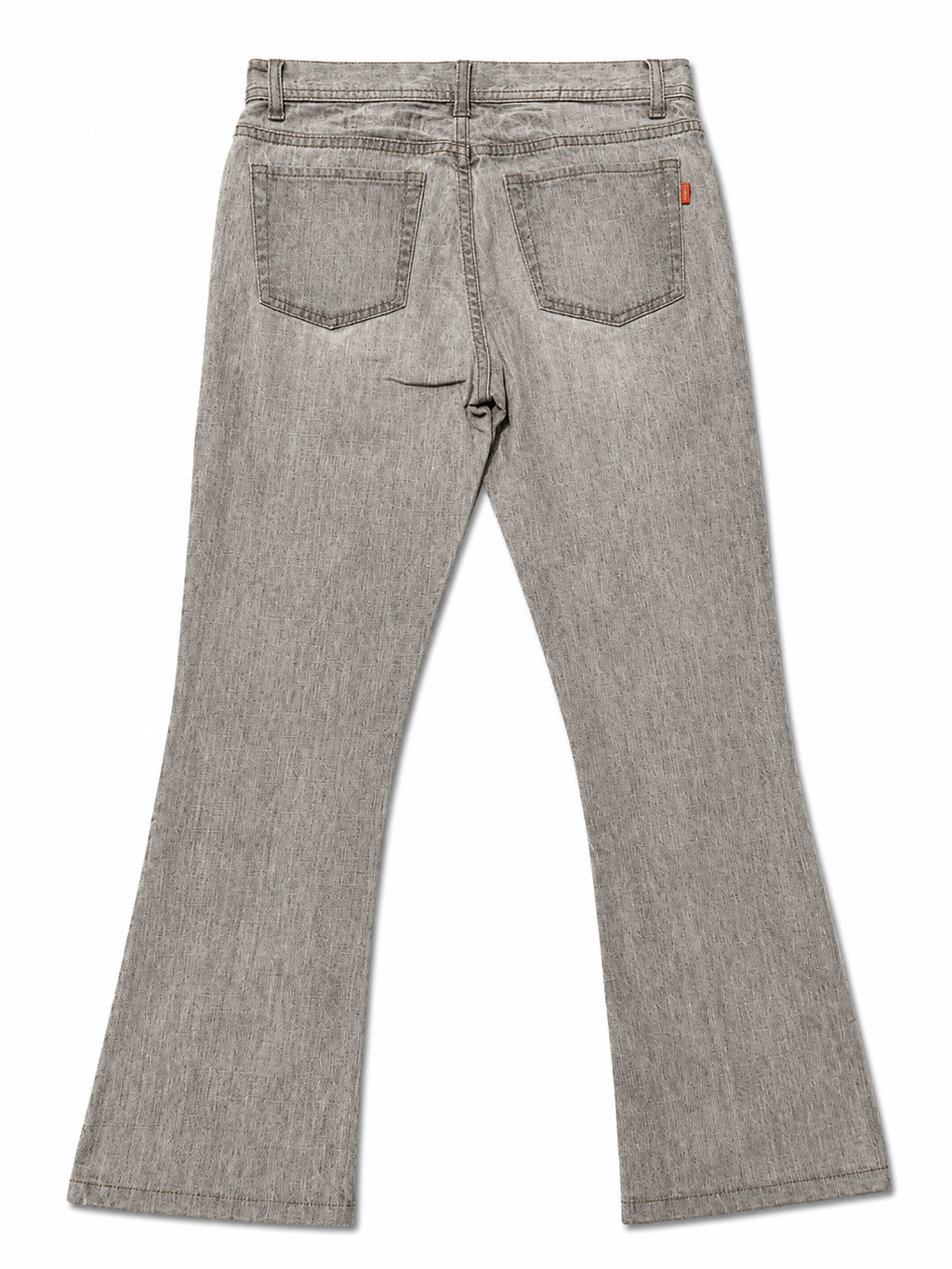 OoLALAS SASSUN Grey Flare – Low-Rise, Salt-Wash, Copper Hardware