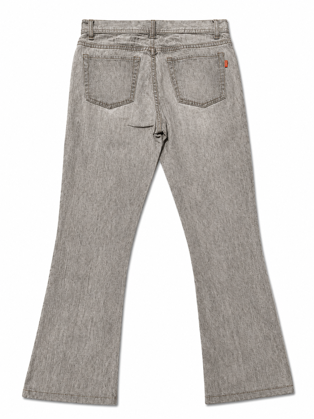 OoLALAS SASSUN Grey Flare – Low-Rise, Salt-Wash, Copper Hardware