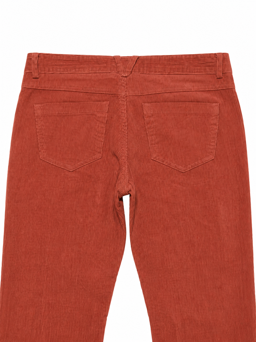 NIX Deadstock Corduroy Bell Bottoms – Terracotta, Low-Rise, Wide-Wale