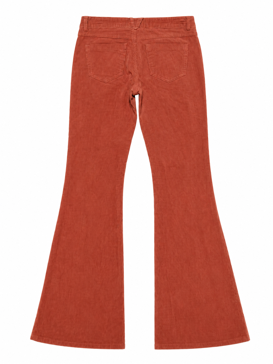 NIX Deadstock Corduroy Bell Bottoms – Terracotta, Low-Rise, Wide-Wale