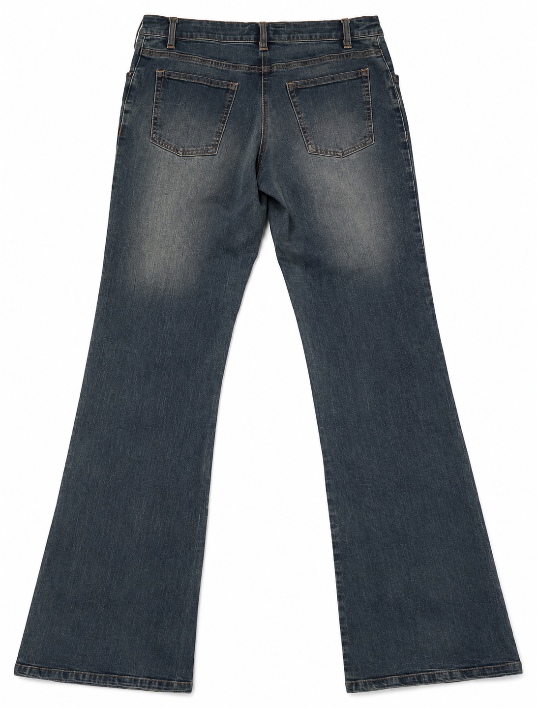 Jennyfer Archive Slim Flare – Steel Blue, Amber Stitch