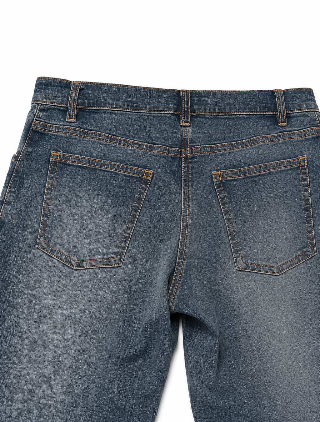 Jennyfer Archive Slim Flare – Steel Blue, Amber Stitch