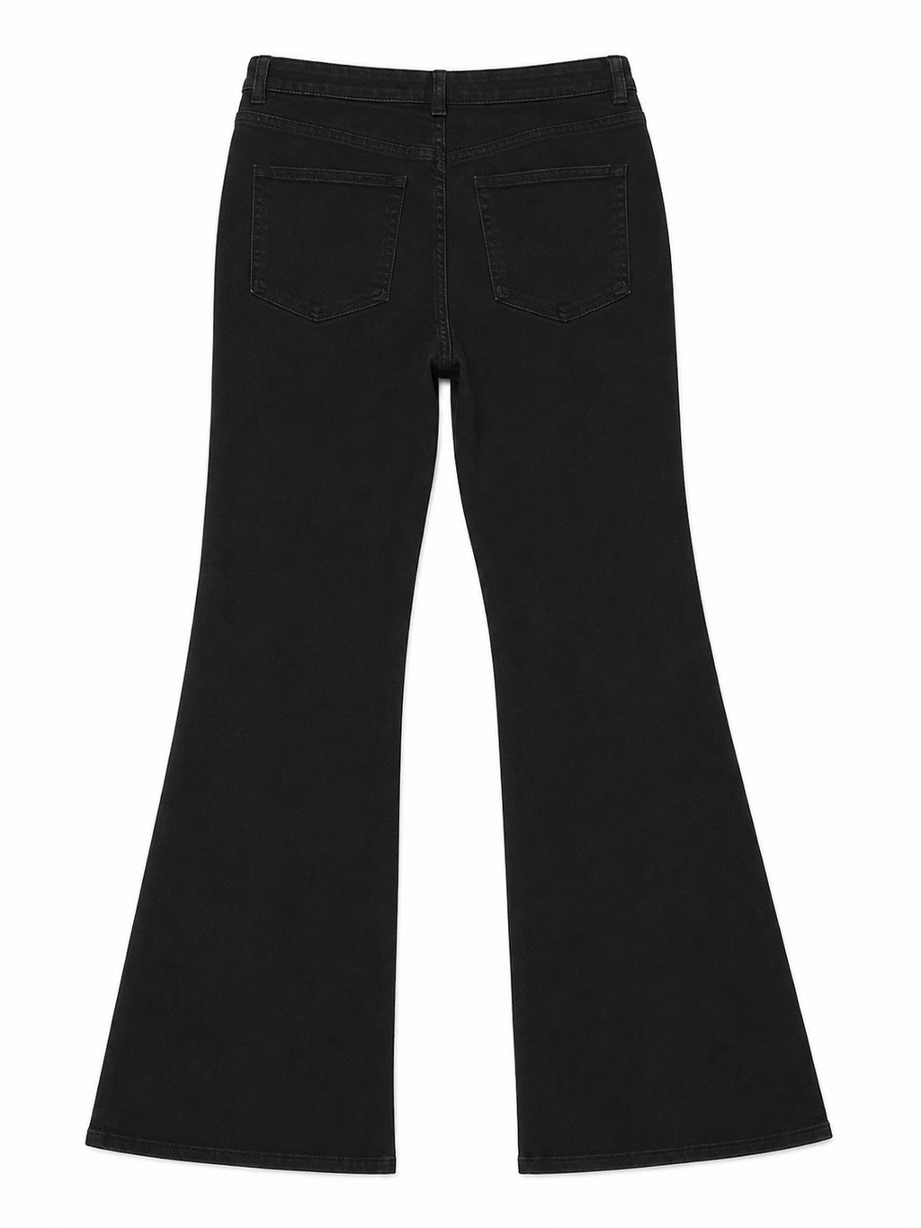 Black Stretch Flare – Charcoal Faded, Tonal Hardware