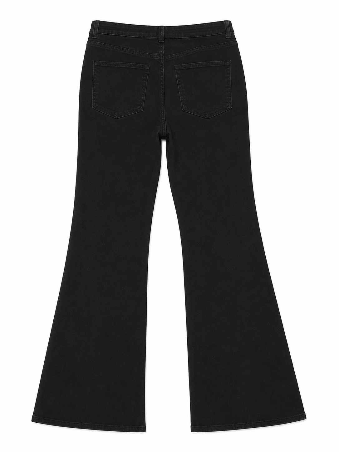 Black Stretch Flare – Charcoal Faded, Tonal Hardware