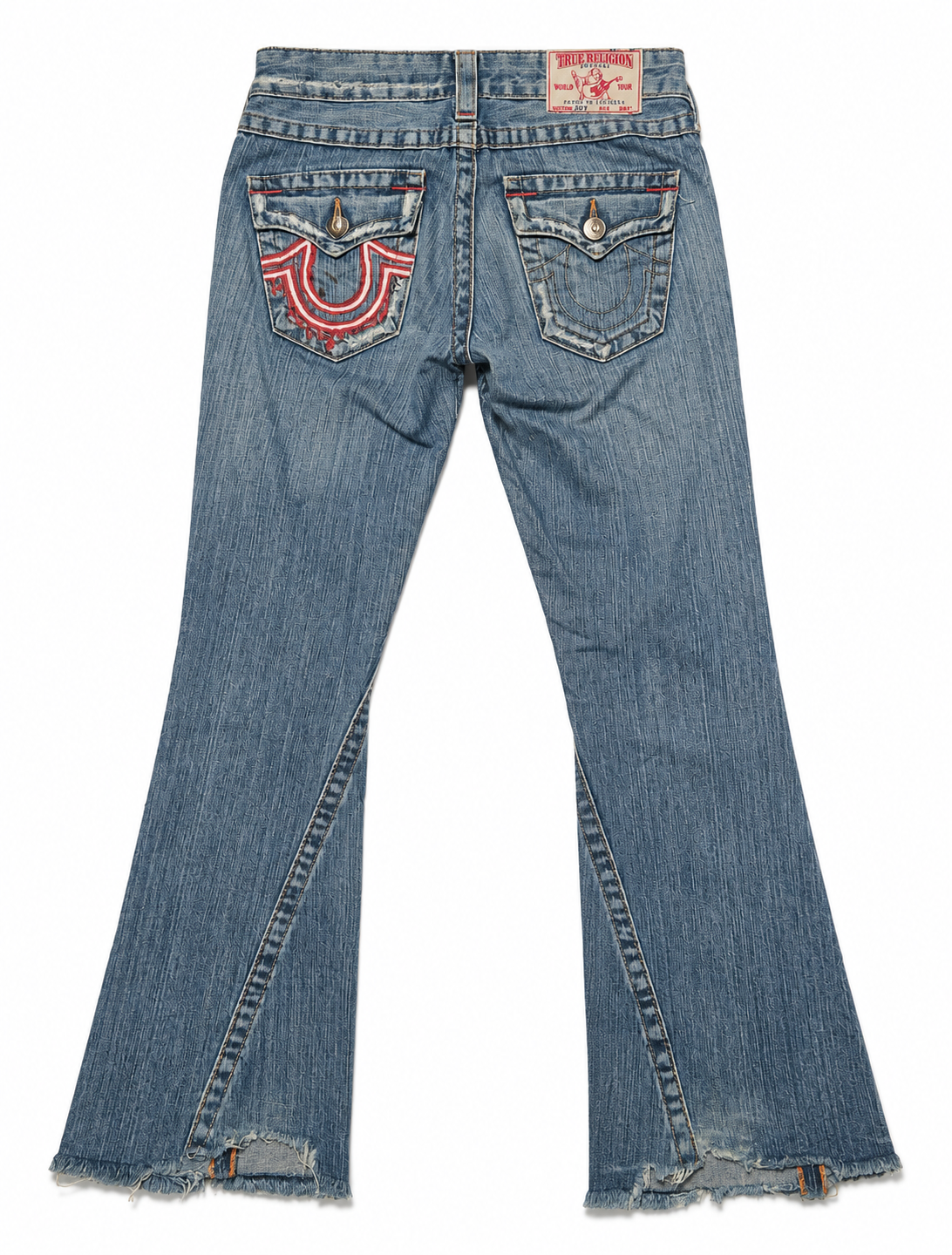 True Religion Faded Indigo Tapered Denim