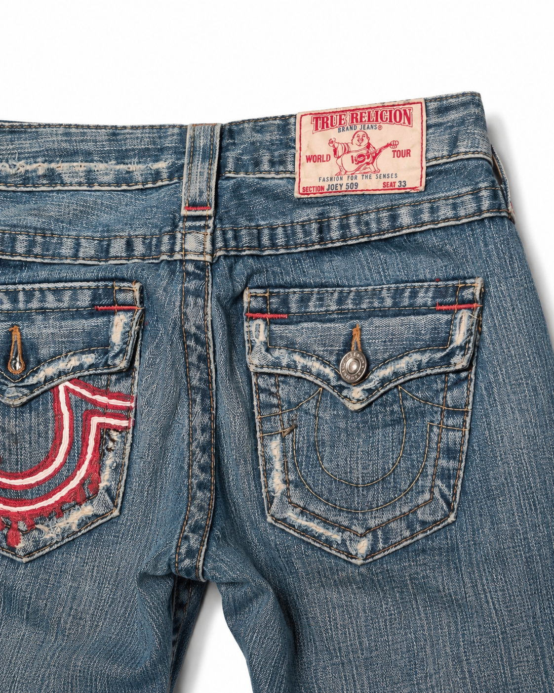 True Religion Faded Indigo Tapered Denim
