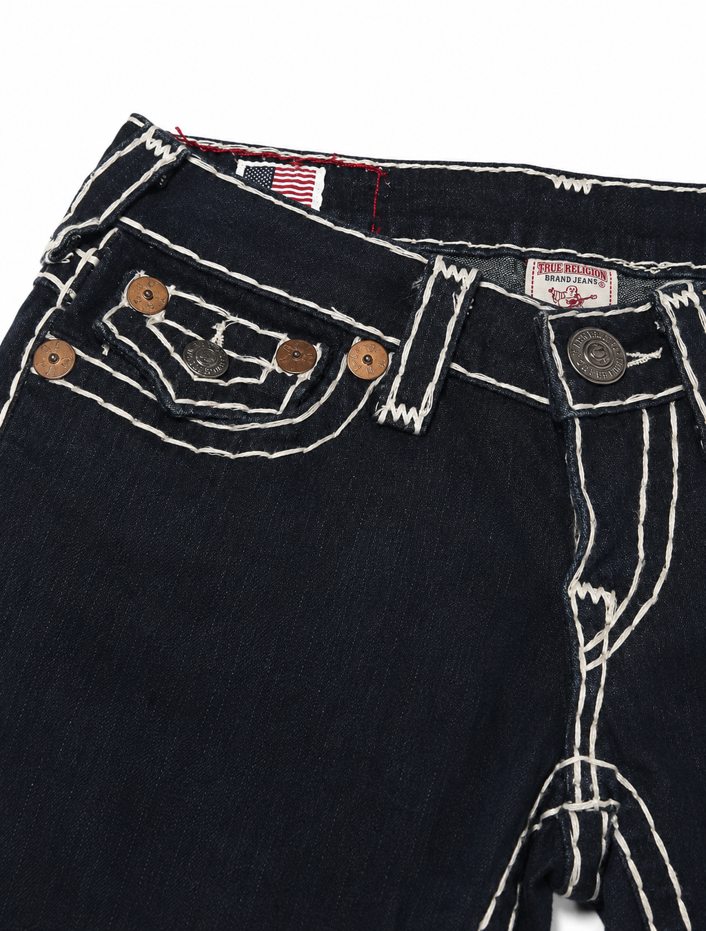 True Religion Tapered Straight Leg Denim