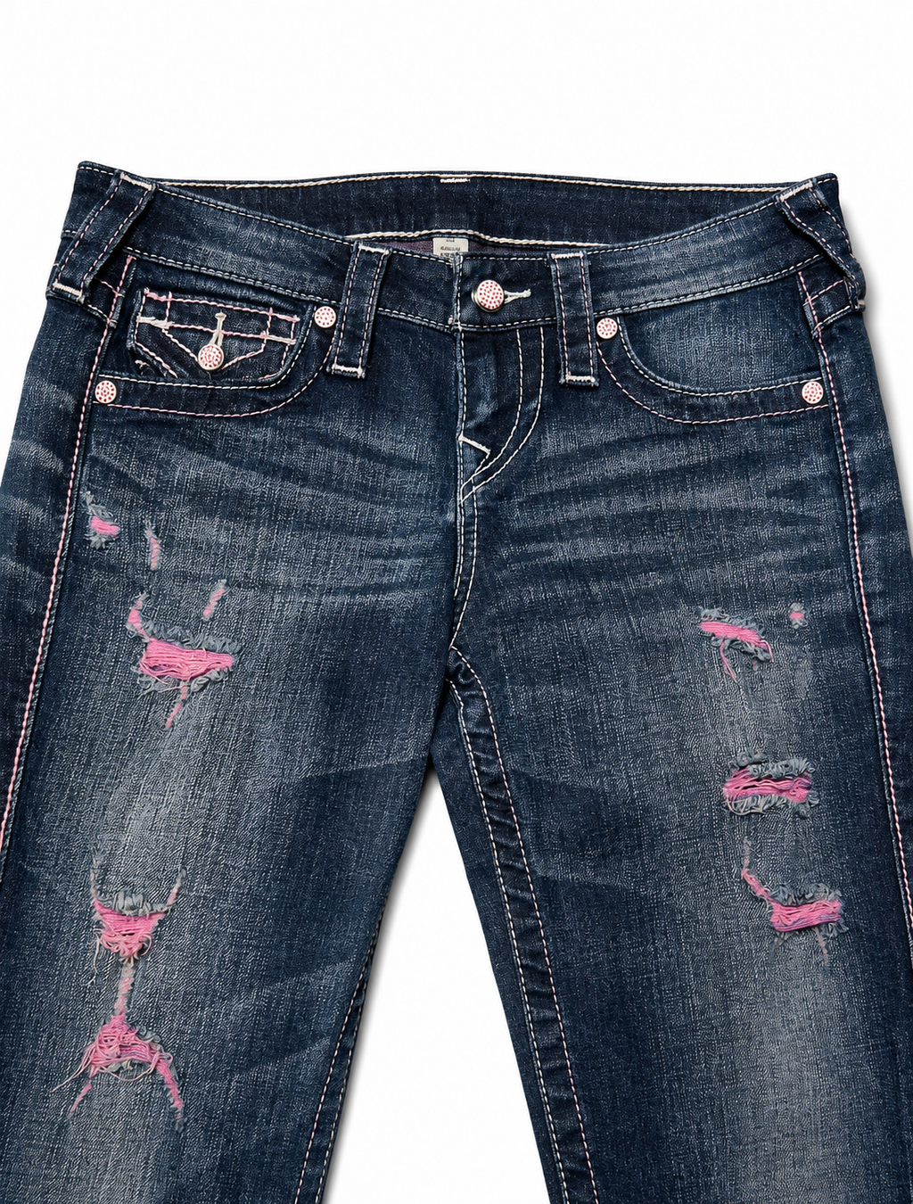 True Religion Washed Grey Straight Denim