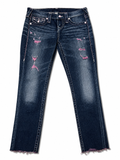 True Religion Washed Grey Straight Denim