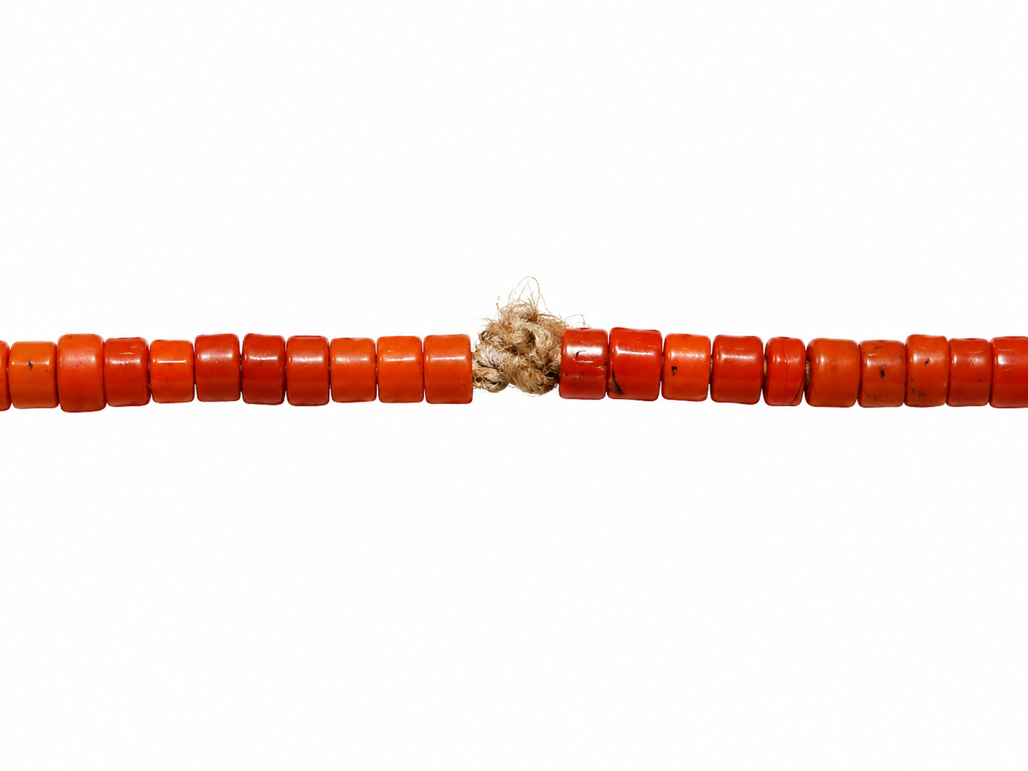 Antique Natural Coral Beads Necklace Yemen Coral