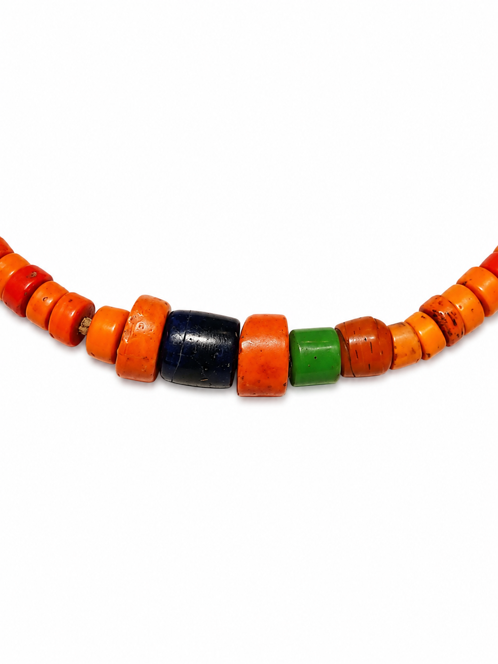 Antique Natural Coral Beads Necklace Yemen Coral