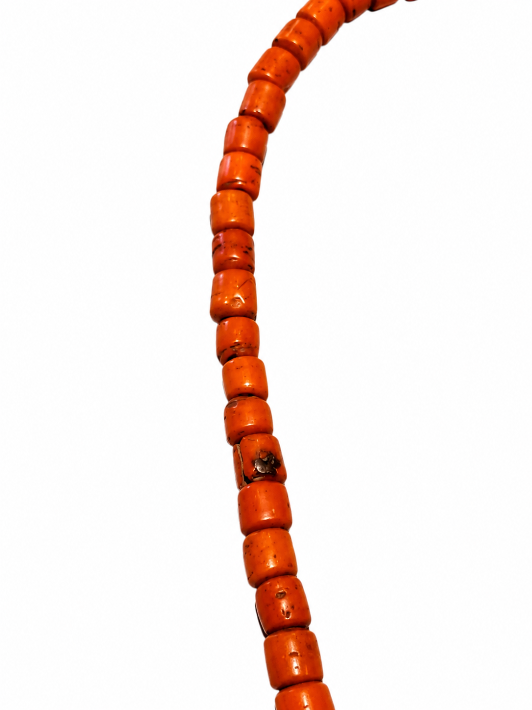 Antique NE India Naga Head Hunter's Necklace with 3 Severed Heads Naga People, 19c