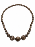 Antique Afghani Silver Balochi Bead Necklace