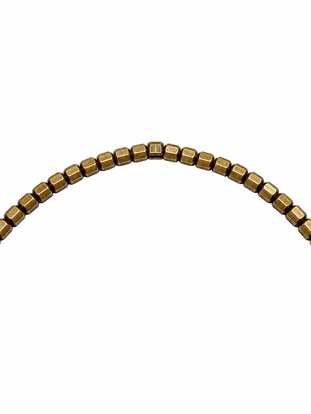 Antique Brass Beaded Necklace