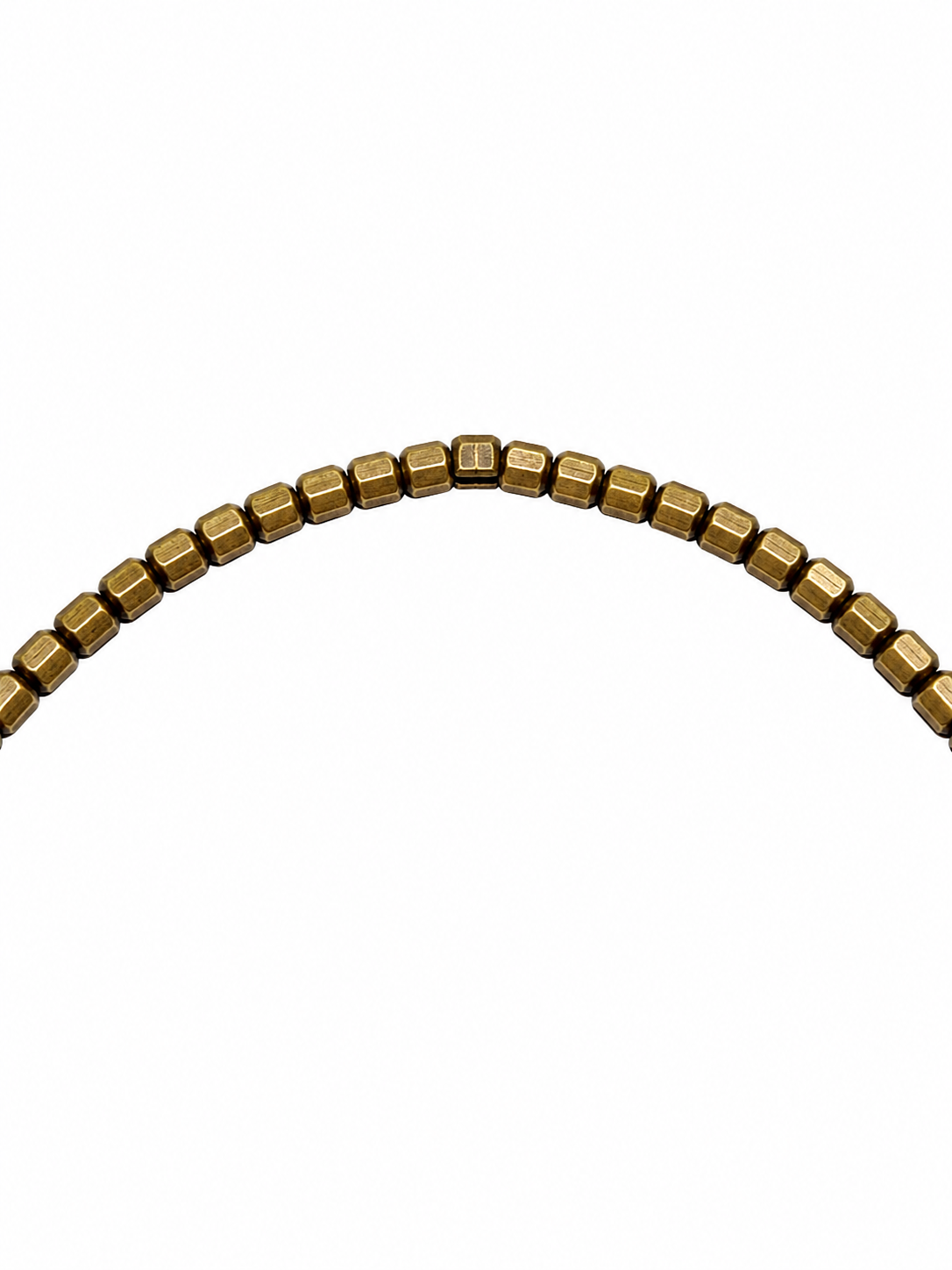 Antique Brass Beaded Necklace