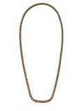 Antique Brass Beaded Necklace