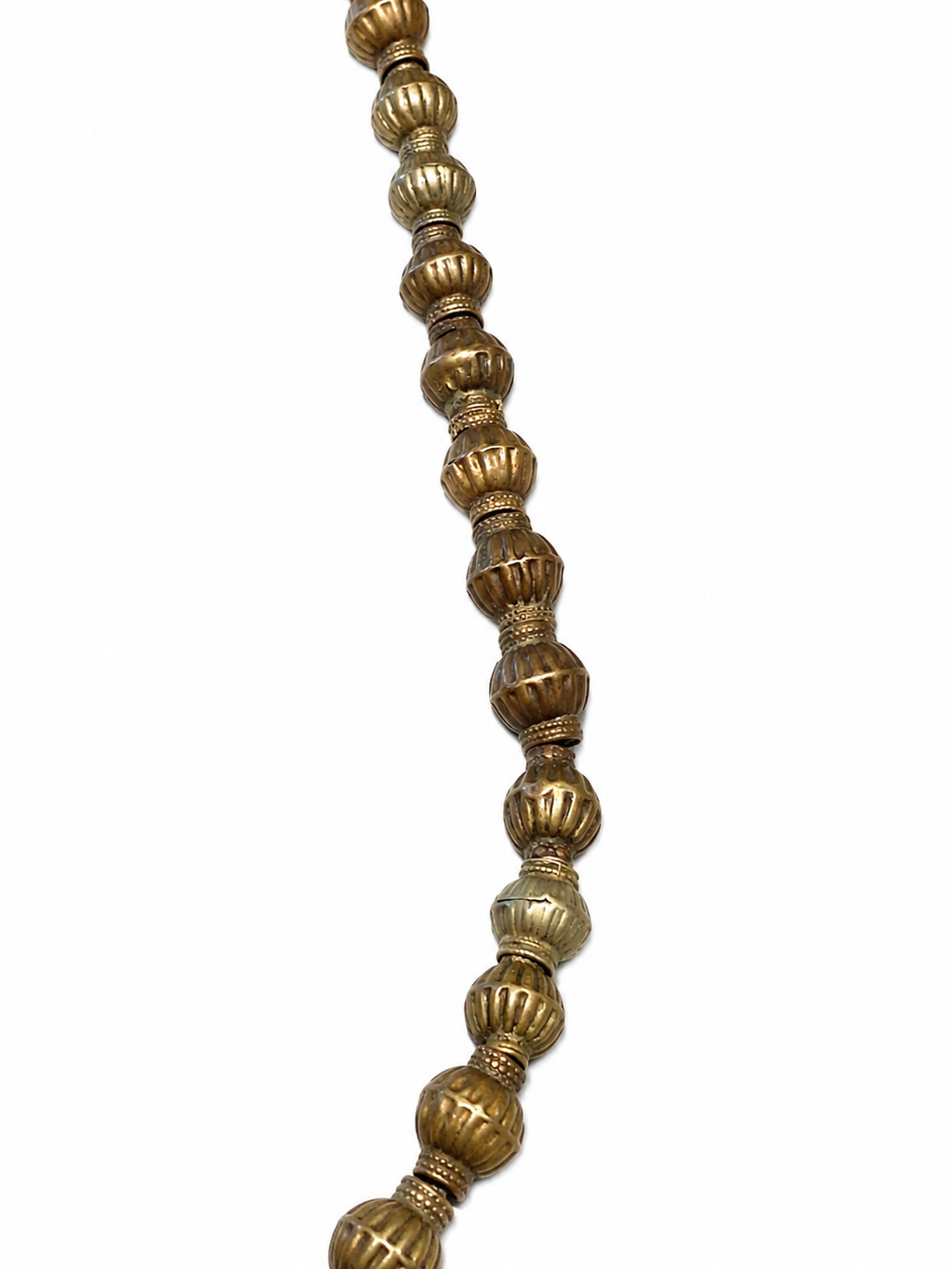 Antique Afghani Silver Balochi Bead Necklace