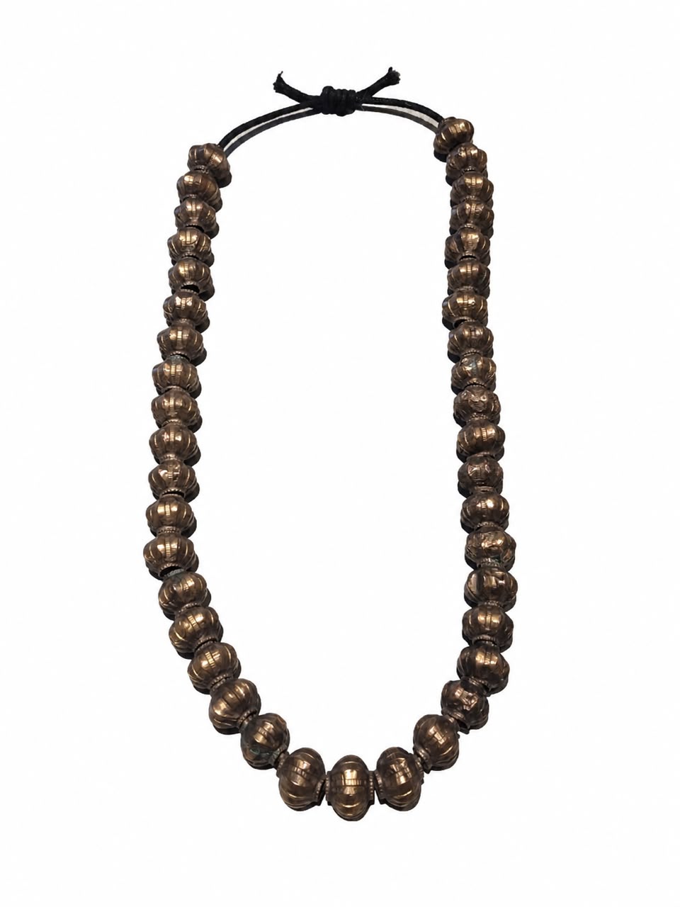 Antique Afghani Silver Balochi Bead Necklace