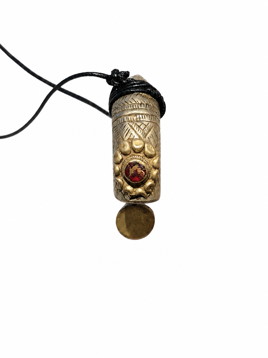 Antique Crescent Collar Pendant Necklace