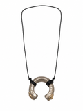 Antique Crescent Collar Pendant Necklace