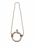 Antique Sculptural Cord Pendant Necklace