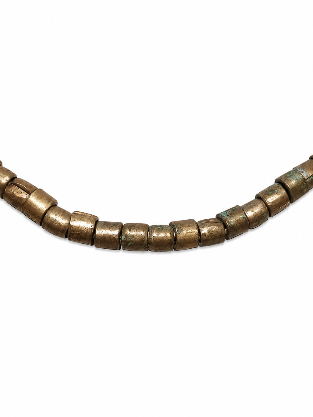 Antique African Nickel Silver Helshi Old Brass
