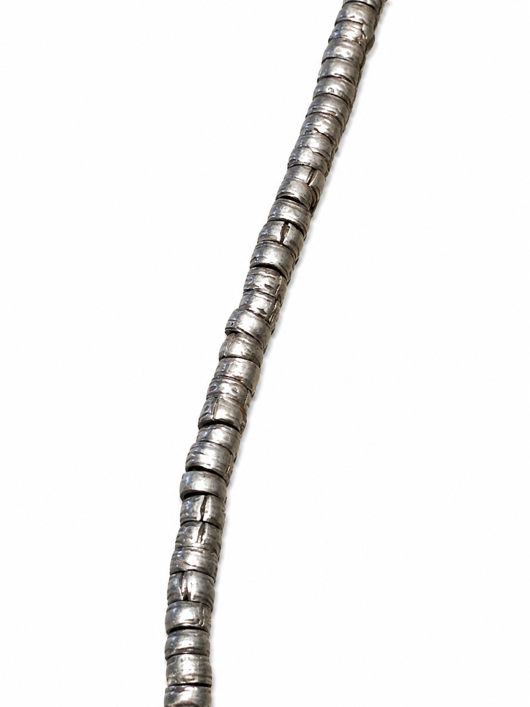 Antique African Nickel Silver Helshi Old Brass