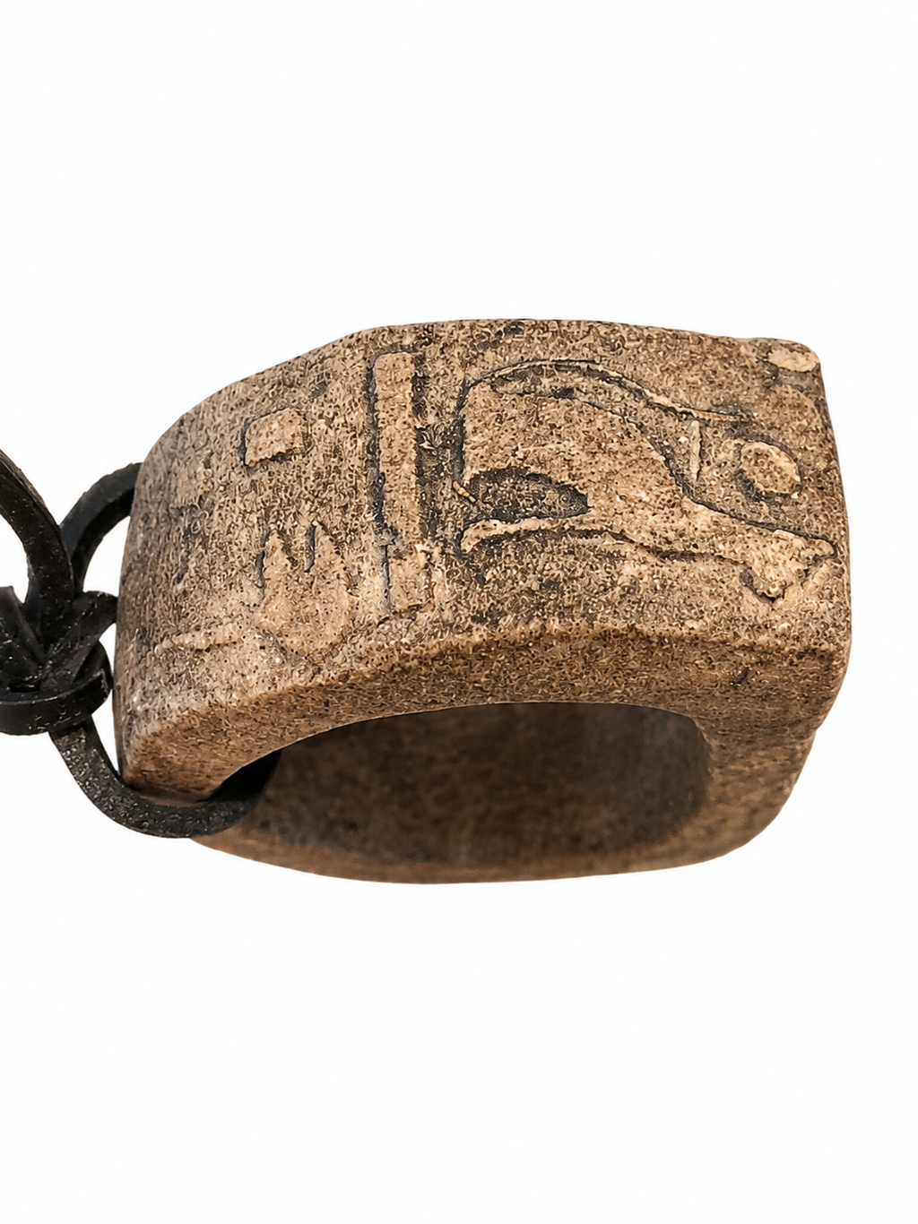 Ancient Egypt Aniquiry Ring with Hieroglyphs of Twin Deity Pharaoh