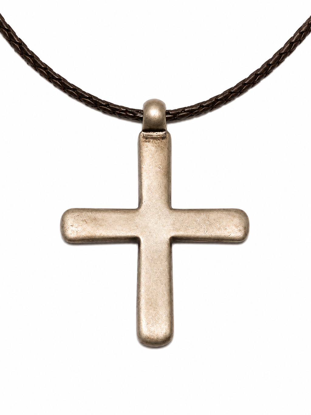 Antique Ethiopian Coptic Cross Silver Pendant