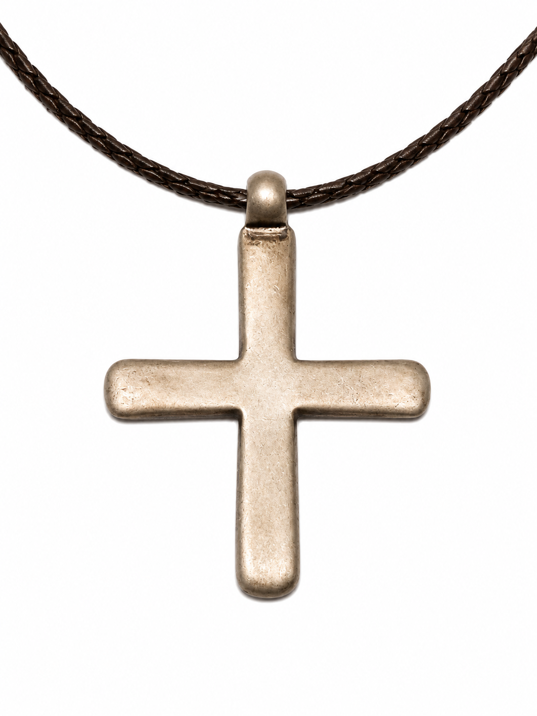 Antique Ethiopian Coptic Cross Silver Pendant