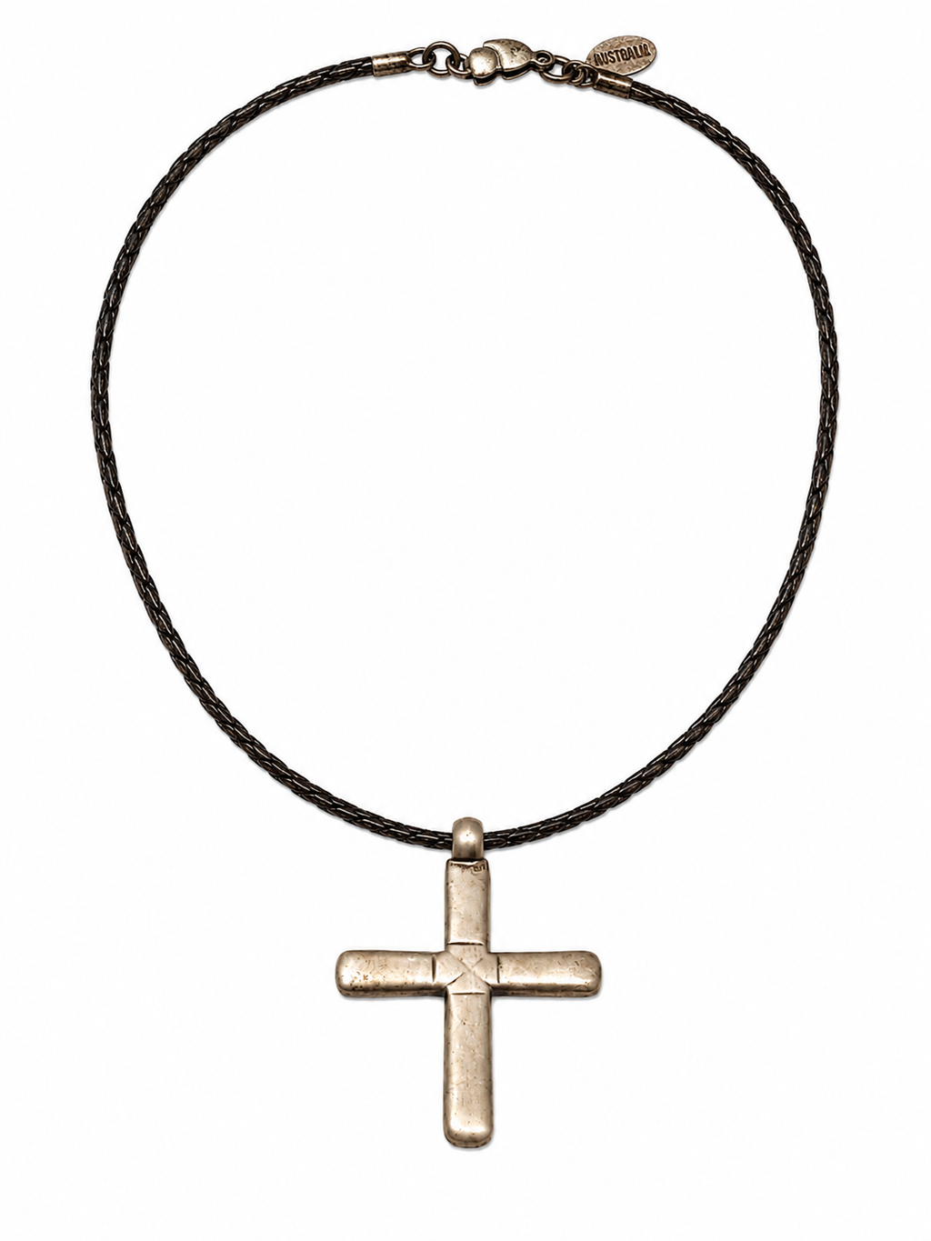 Antique Ethiopian Coptic Cross Silver Pendant