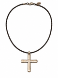 Antique Ethiopian Coptic Cross Silver Pendant
