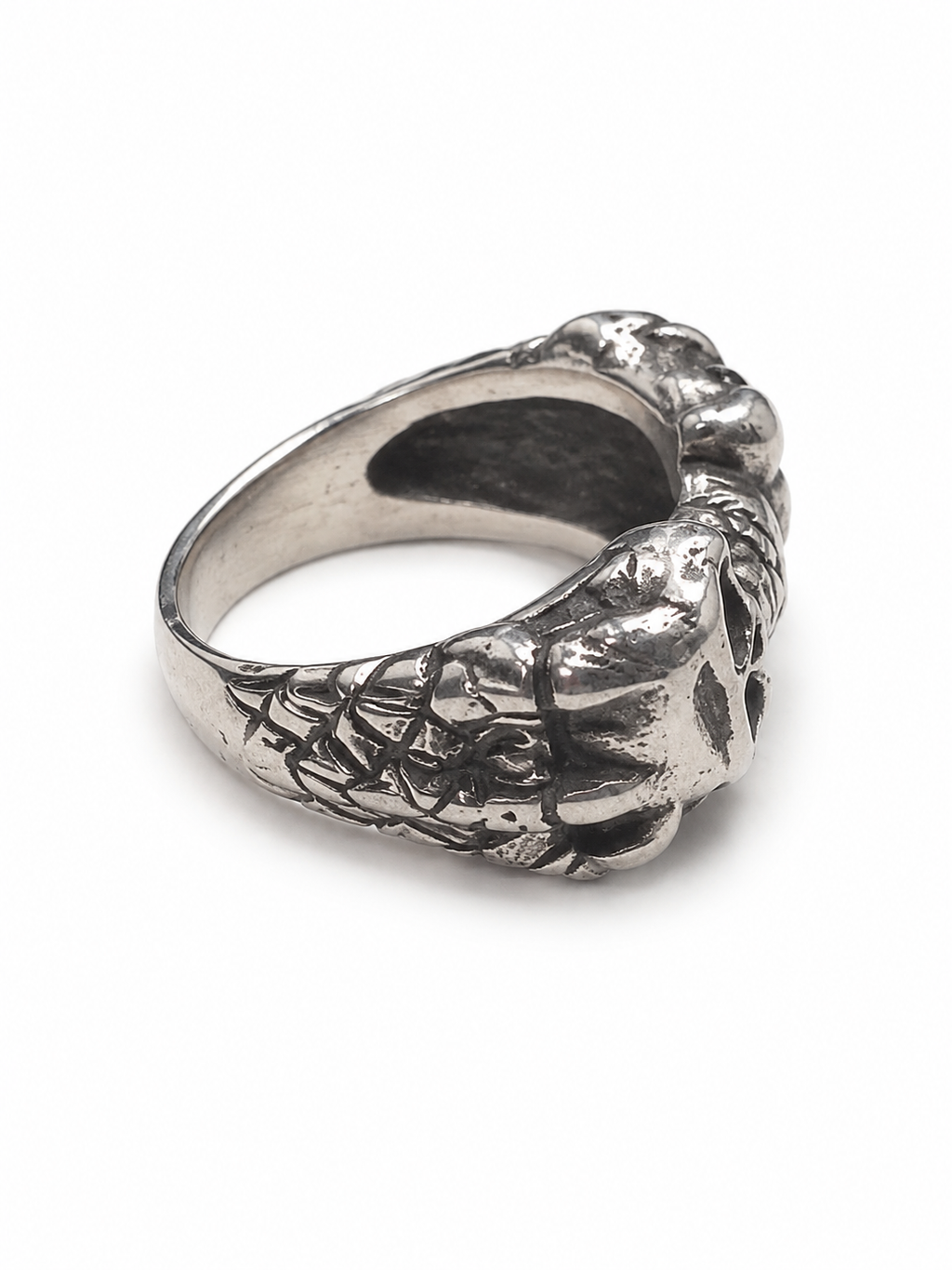 Sculpted Bone Motif Ring