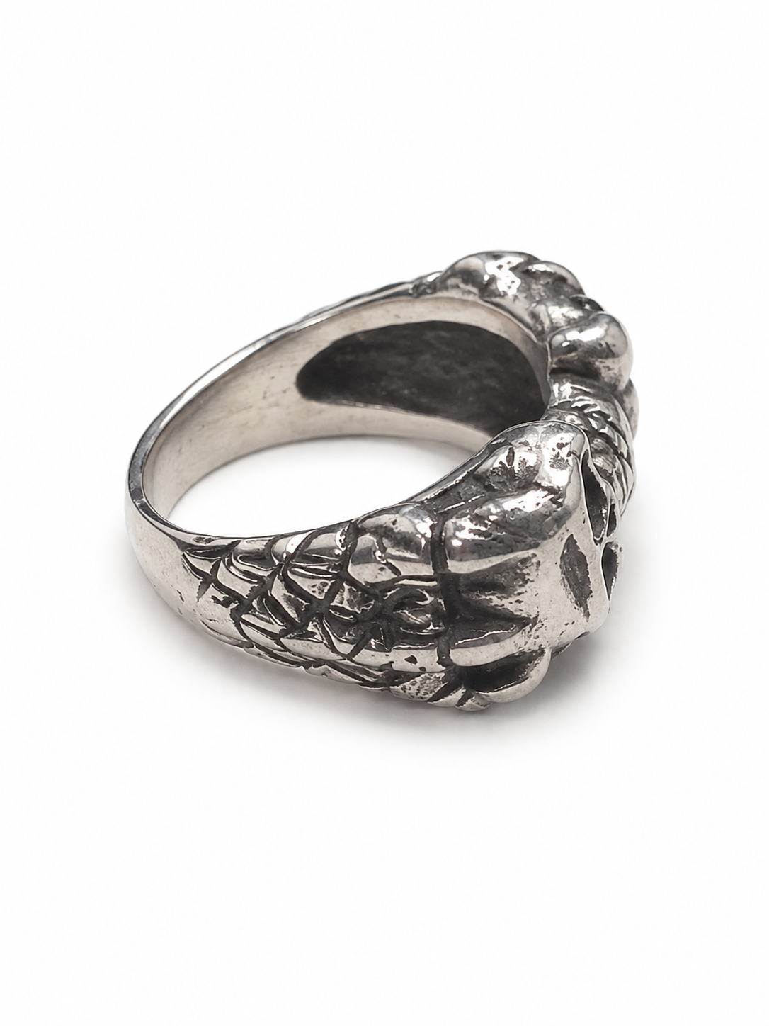 Sculpted Bone Motif Ring