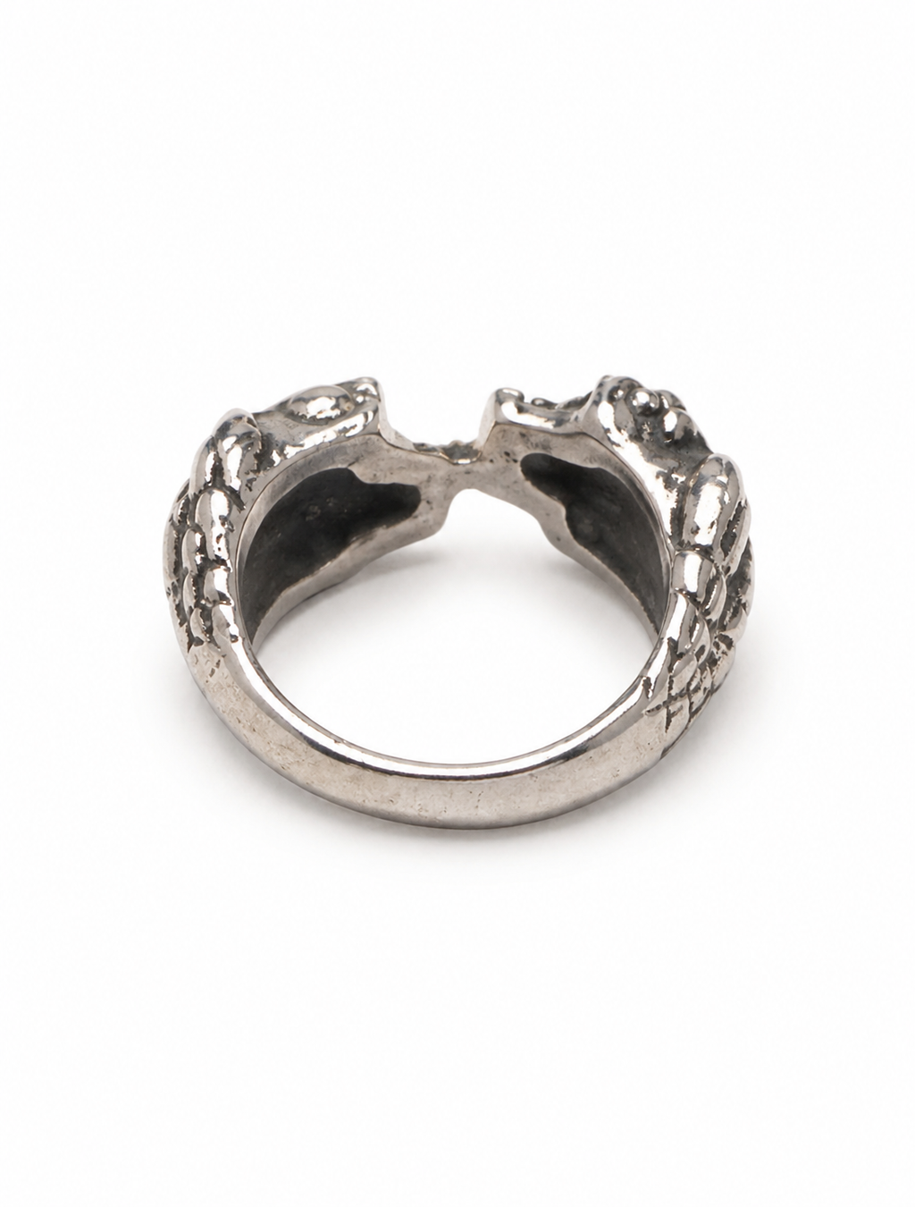Sculpted Bone Motif Ring