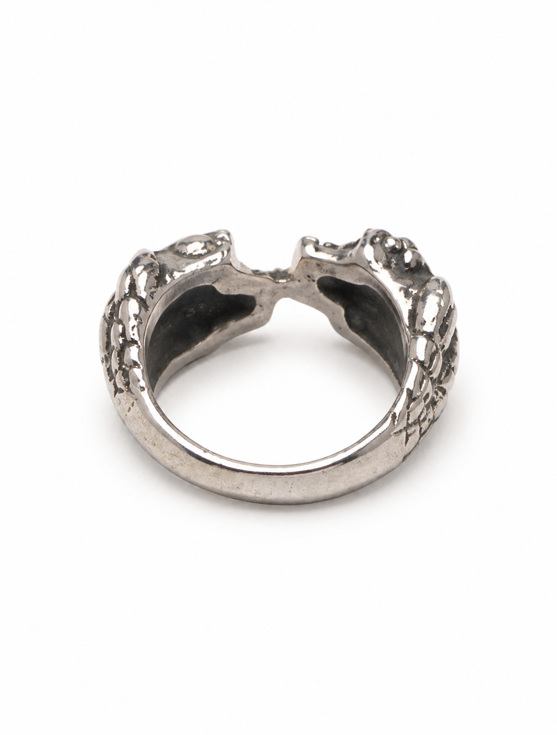 Sculpted Bone Motif Ring