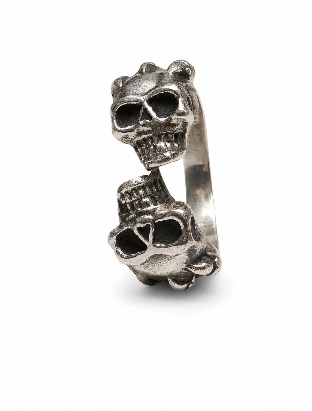 Sculpted Bone Motif Ring