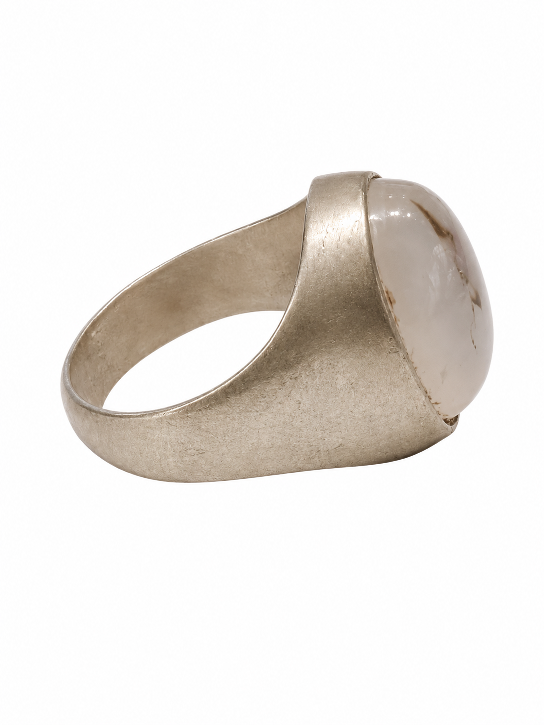 Antique Dur-E Najaf Iraq Quartz 925 Silver Ring