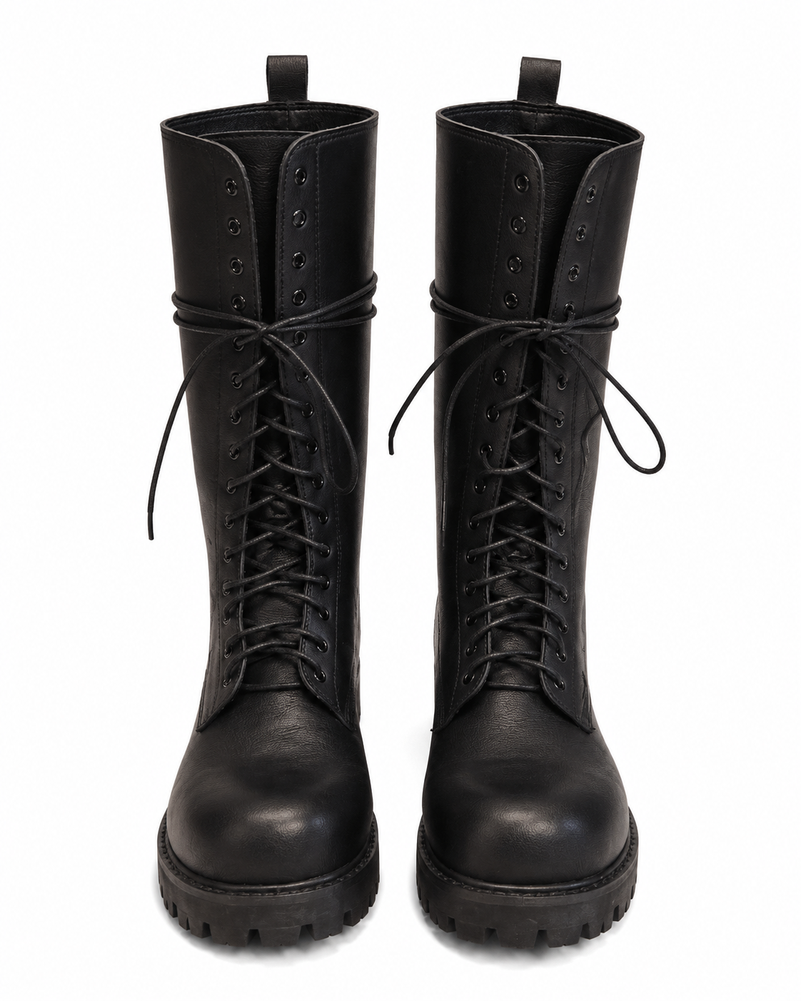 Vintage Black Leather Wingtip Brogue Boots - FRAK/TURE Archive